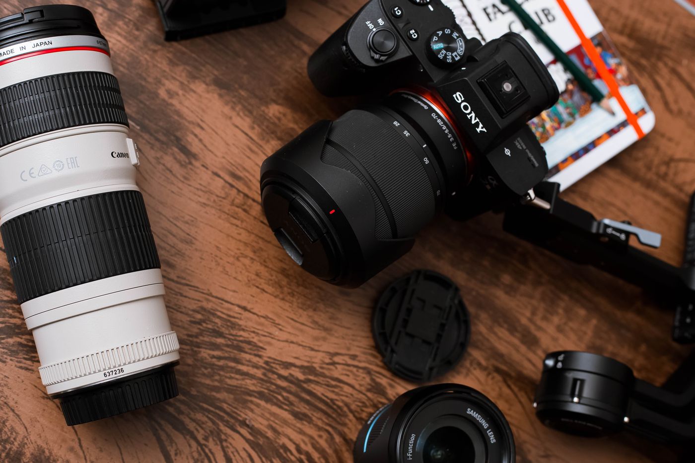 Cameras and lenses illustrating shot planning